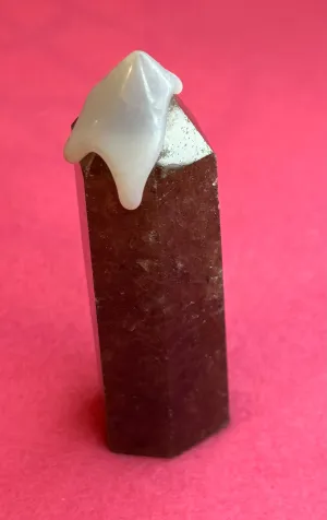 🍓STRAWBERRY QUARTZ OBELISK🍓