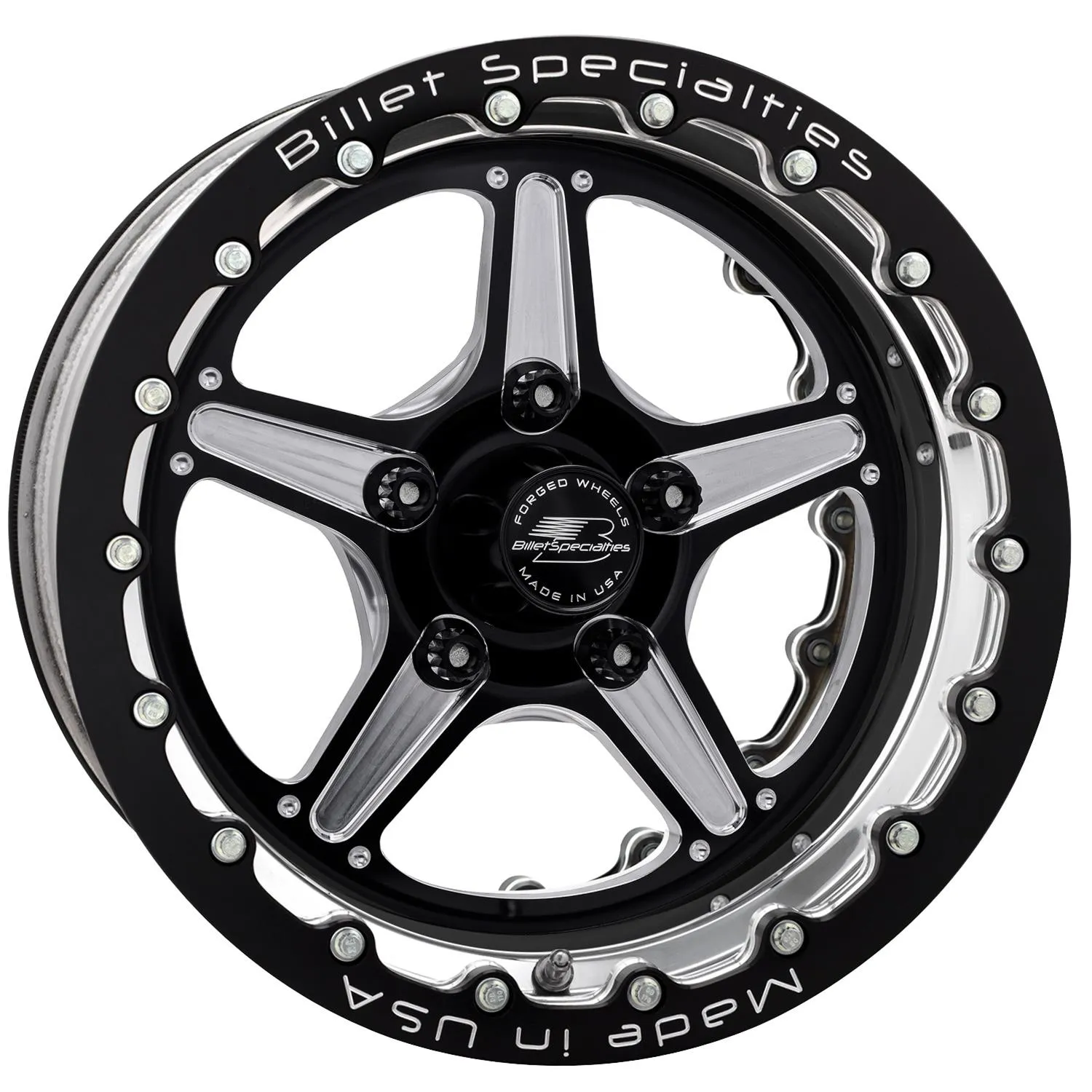 Billet Specialties Street Lite Black Double Beadlock Wheels BRDB23512L6540