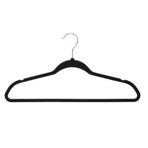 Black Rubber Space-Saving Hangers