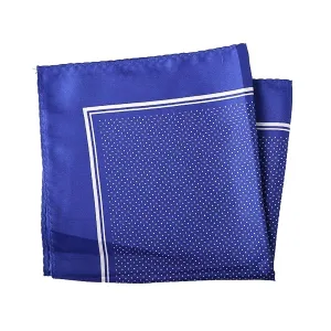 Classy Men Blue Micro Dot Pocket Square