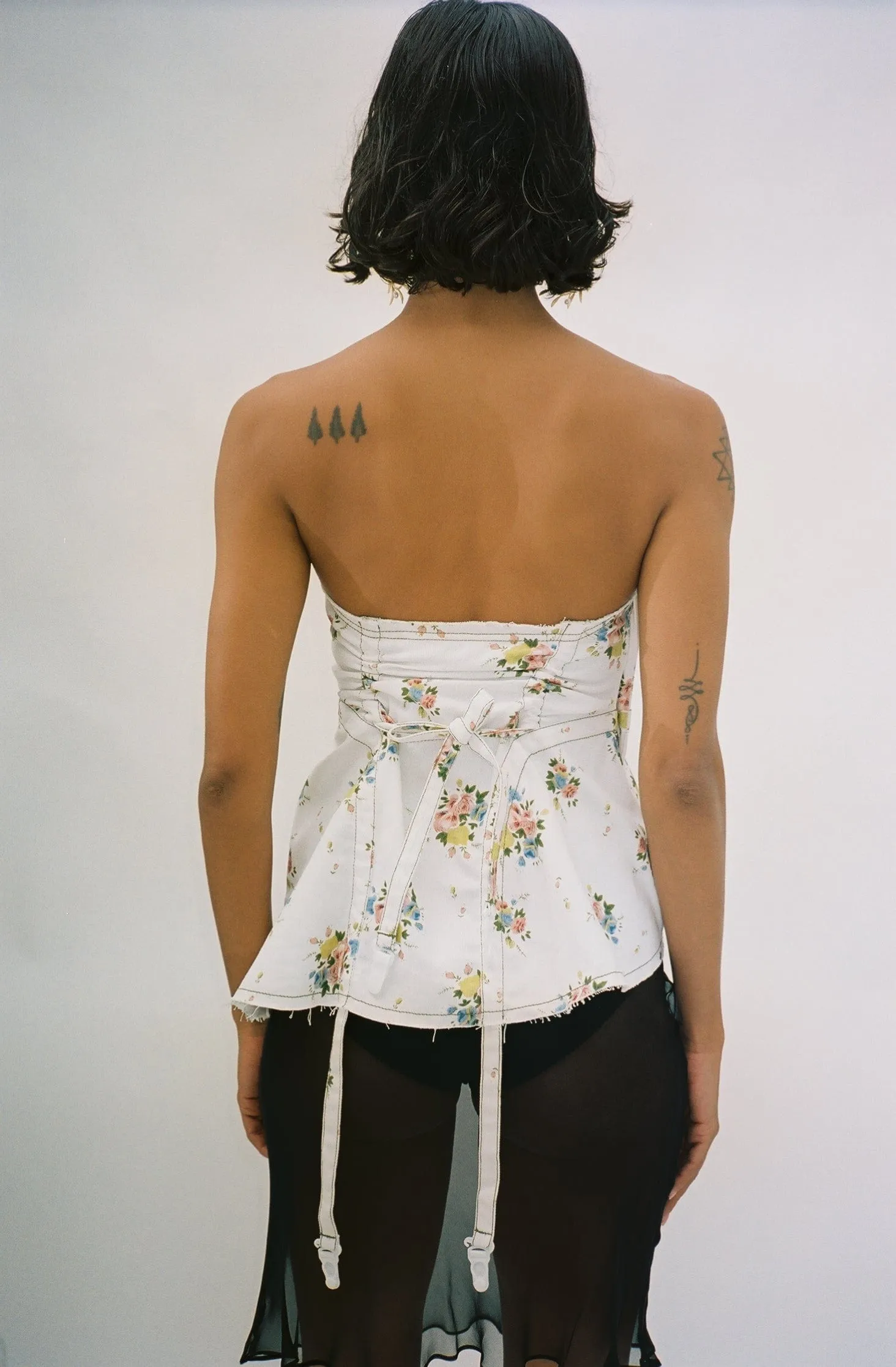 Floral Strapless Soft Corset