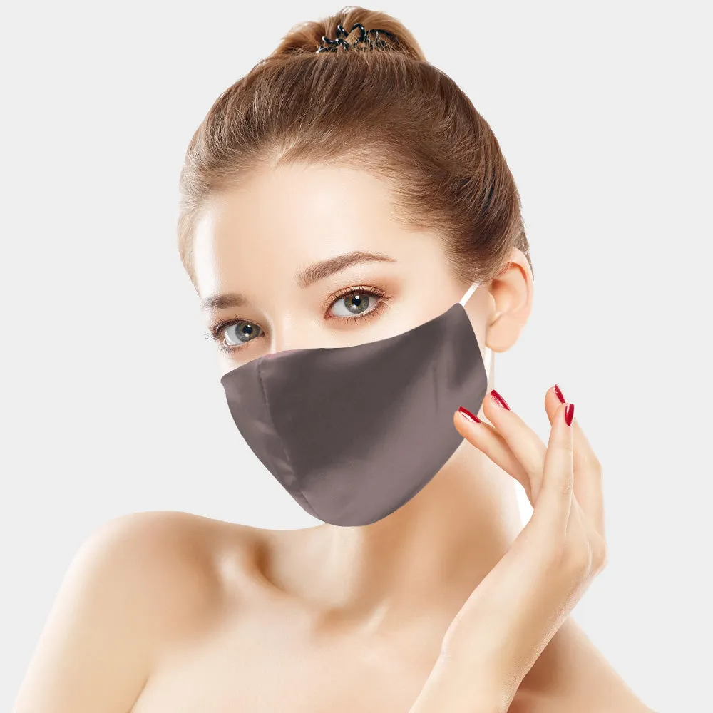 Lisette Burgundy Silky Satin Fashion Mask