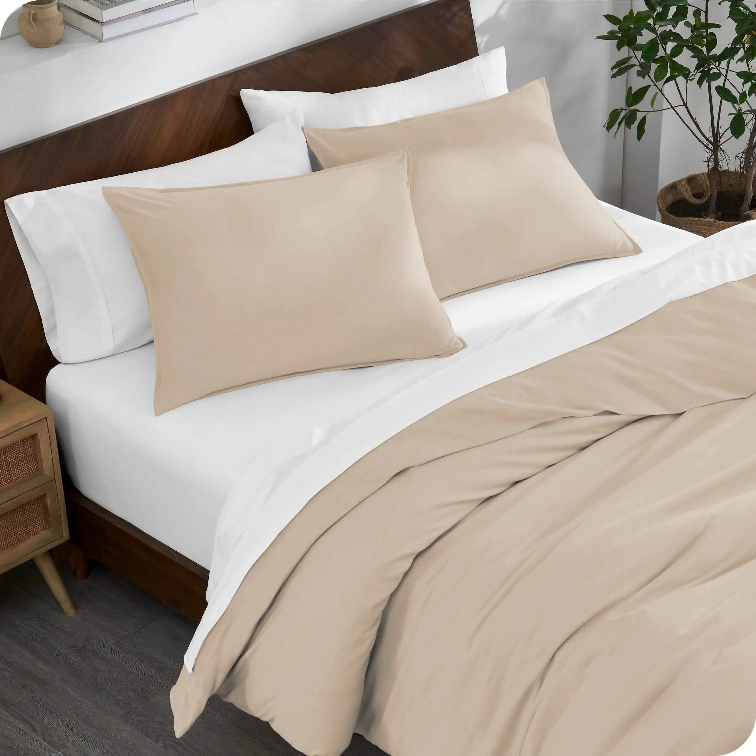 Organic Cotton Jersey Duvet Cover Set