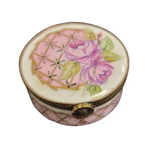 Pink Roses Round Pill