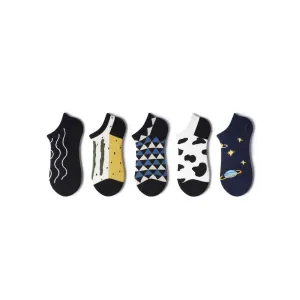 Secret Universe Lightweight Summer Anti-slip Invisible Women 5pcs Ankle Socks Set