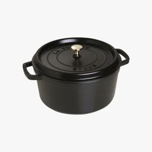 Staub 7 QT Cocotte - Black